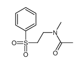 N-[2-(benzenesulfonyl)ethyl]-N-methylacetamide Structure