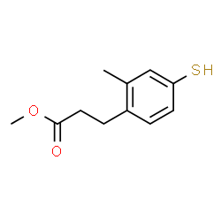 3-(4-Mercapto-2-Methyl-phenyl)-propionic acid Methyl ester结构式
