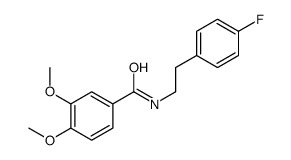 N-[2-(4-fluorophenyl)ethyl]-3,4-dimethoxybenzamide结构式