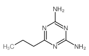 1,3,5-Triazine-2,4-diamine,6-propyl-结构式