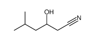 3-hydroxy-5-methylhexanenitrile Structure