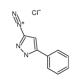 5-phenyl-1H-pyrazole-3-diazonium,chloride Structure