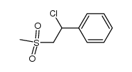 1-Chlor-1-phenyl-2-methylsulfonylaethan结构式