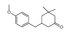 5-[(4-methoxyphenyl)methyl]-3,3-dimethylcyclohexan-1-one结构式