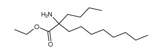 2-amino-2-butyl-decanoic acid ethyl ester Structure