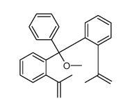 1-[methoxy-phenyl-(2-prop-1-en-2-ylphenyl)methyl]-2-prop-1-en-2-ylbenzene结构式