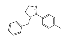 1-benzyl-2-(4-methylphenyl)-4,5-dihydroimidazole结构式