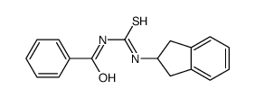 N-(2,3-dihydro-1H-inden-2-ylcarbamothioyl)benzamide Structure