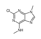 2-chloro-N,9-dimethylpurin-6-amine Structure