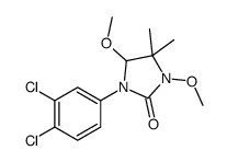 1-(3,4-dichlorophenyl)-3,5-dimethoxy-4,4-dimethylimidazolidin-2-one结构式