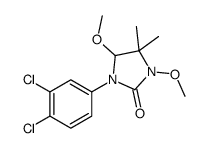 1-(3,4-dichlorophenyl)-3,5-dimethoxy-4,4-dimethylimidazolidin-2-one Structure