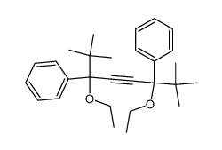 3,6-diethoxy-2,2,7,7-tetramethyl-3,6-diphenyl-oct-4-yne结构式