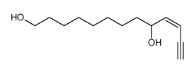 tridec-10-en-12-yne-1,9-diol Structure