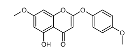 5-hydroxy-7-methoxy-2-(4-methoxyphenoxy)chromen-4-one Structure