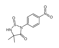 4,4-dimethyl-2-(4-nitrophenyl)-1-oxo-1,2,5-thiadiazolidin-3-one Structure