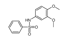 N-(3,4-dimethoxyphenyl)benzenesulfonamide结构式