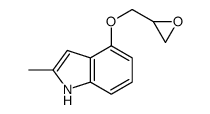 2-methyl-4-(oxiran-2-ylmethoxy)-1H-indole Structure