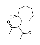 N-acetyl-N-(7-oxocyclohepten-1-yl)acetamide Structure