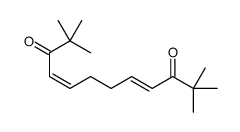 2,2,11,11-tetramethyldodeca-4,8-diene-3,10-dione结构式