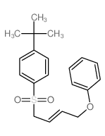Benzene,1-(1,1-dimethylethyl)-4-[(4-phenoxy-2-butenyl)sulfonyl]-, (E)- (9CI) picture