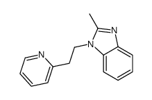2-methyl-1-(2-pyridin-2-ylethyl)benzimidazole Structure