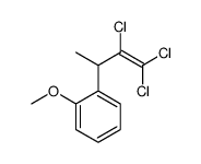 1-methoxy-2-(3,4,4-trichlorobut-3-en-2-yl)benzene结构式
