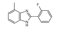 2-(2-fluorophenyl)-4-methyl-1H-benzimidazole Structure