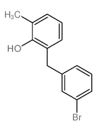 2-[(3-bromophenyl)methyl]-6-methyl-phenol Structure