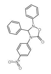 1,2,4-Oxadiazolidin-5-one,4-(4-nitrophenyl)-2,3-diphenyl-结构式