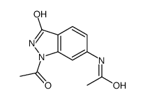 N-(1-acetyl-3-oxo-2H-indazol-6-yl)acetamide结构式