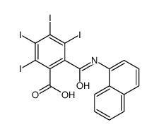 2,3,4,5-tetraiodo-6-(naphthalen-1-ylcarbamoyl)benzoic acid Structure