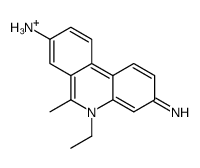 Phenanthridinium, 3,8-diamino-5-ethyl-6-methyl-结构式