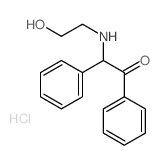 Ethanone,2-[(2-hydroxyethyl)amino]-1,2-diphenyl-, hydrochloride (9CI) Structure