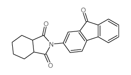 2-(9-oxofluoren-2-yl)-3a,4,5,6,7,7a-hexahydroisoindole-1,3-dione structure