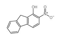 2-nitro-9H-fluoren-1-ol结构式