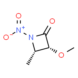 2-Azetidinone,3-methoxy-4-methyl-1-nitro-,(3R,4S)-rel-(9CI)结构式