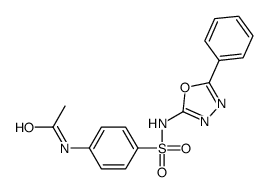 N-[4-[(5-phenyl-1,3,4-oxadiazol-2-yl)sulfamoyl]phenyl]acetamide Structure