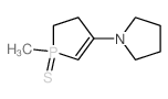 Pyrrolidine,1-(4,5-dihydro-1-methyl-1-sulfido-1H-phosphol-3-yl)- structure