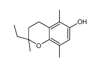2H-1-Benzopyran-6-ol,2-ethyl-3,4-dihydro-2,5,8-trimethyl-(9CI) Structure
