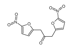 1,3-bis(5-nitrofuran-2-yl)propan-2-one Structure