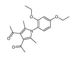 1-[4-Acetyl-1-(2,4-diethoxy-phenyl)-2,5-dimethyl-1H-pyrrol-3-yl]-ethanone Structure