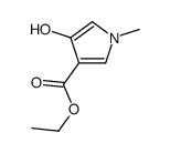 ethyl 4-hydroxy-1-methylpyrrole-3-carboxylate Structure