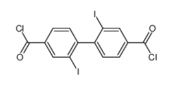 2,2'-diiodo-[1,1'-biphenyl]-4,4'-dicarbonyl dichloride Structure
