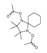 (4-acetyloxy-2,2,3,3-tetramethyl-1,4-diazaspiro[4.5]decan-1-yl) acetate结构式