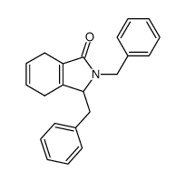 N,9-dibenzyl-8-azabicyclo[4.3.0]nona-1(6),3-dien-7-one Structure