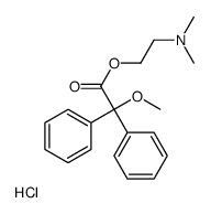 2-(2-methoxy-2,2-diphenylacetyl)oxyethyl-dimethylazanium,chloride结构式