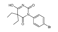 1-(p-Bromophenyl)-5,5-diethyl-2,4,6(1H,3H,5H)-pyrimidinetrione Structure