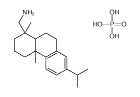 [1R-(1alpha,4abeta,10aalpha)]-1,2,3,4,4a,9,10,10a-octahydro-7-isopropyl-1,4a-dimethylphenanthren-1-methanamine phosphate结构式