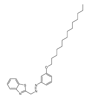 1,3-benzothiazol-2-ylmethyl-(3-tetradecoxyphenyl)diazene Structure