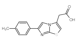 (6-p-tolyl-imidazo[2,1-b]thiazol-3-yl)-acetic acid结构式